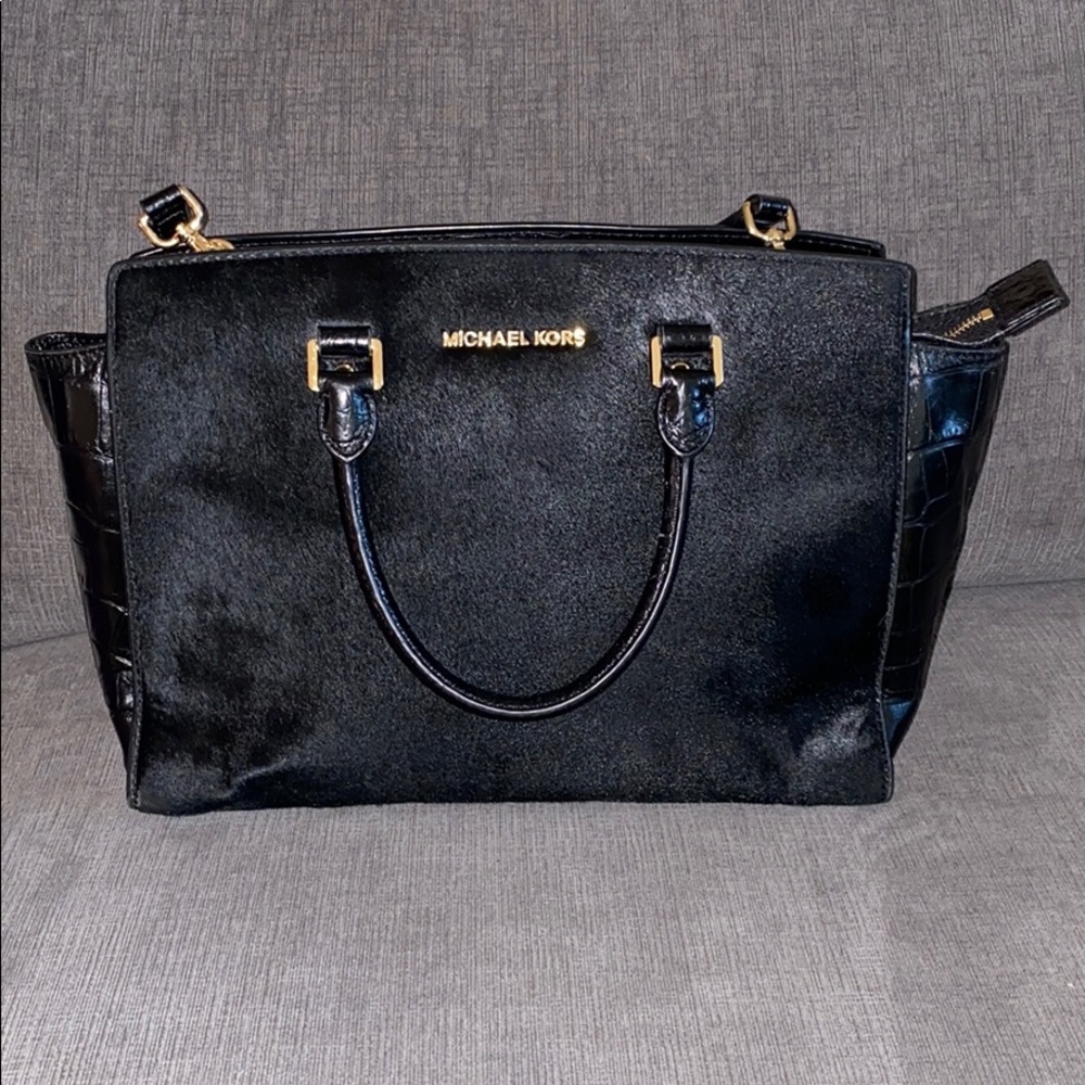 👜 MICHAEL KORS Selma Calf Hair